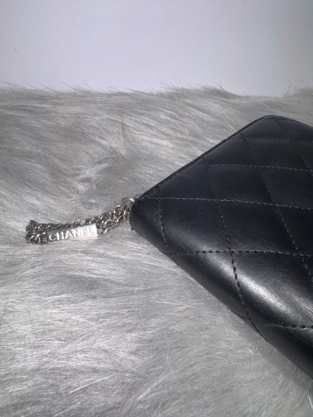Chanel Cambon Black Quilted Leather Organizer~EUC - Picture 2 of 8